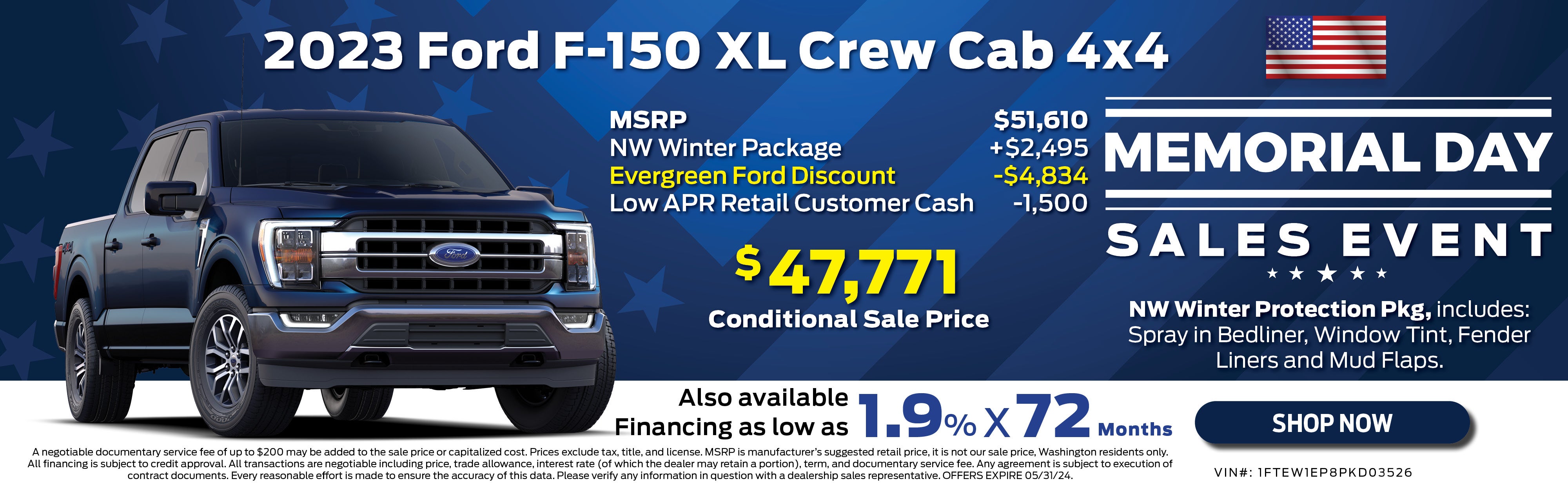 2023 F-150 XL Crew Cab 4x4